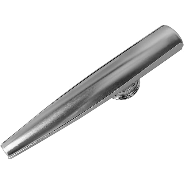 Kazoo-instrument i sølvfarget aluminiumlegering med 3 membraner - perfekt tilbehør for fester