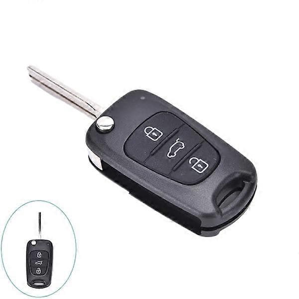 Nøglehus etui 3 knapper Fob til Hyundai I20 I30