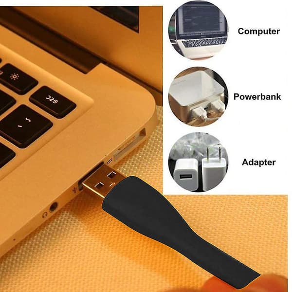 3-pakning Mini USB LED-lys, USB-lys for tastatur, fleksibelt leselys