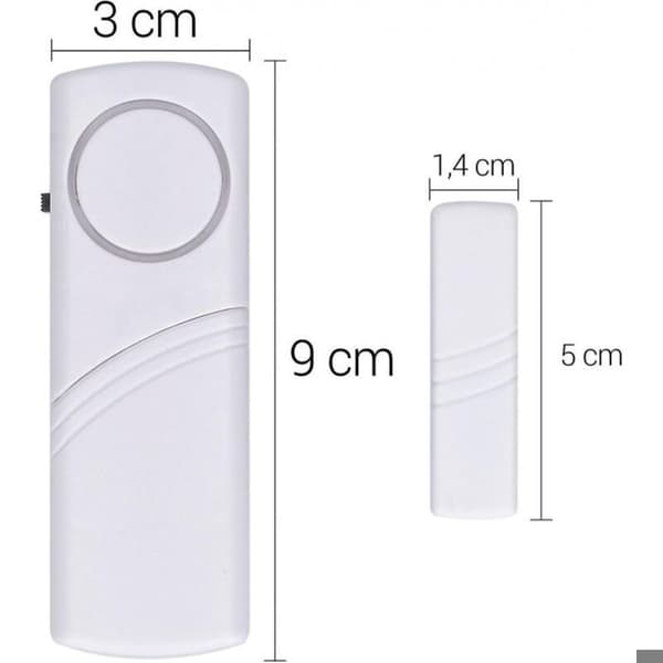 Trådløs dør-/vinduesalarm – 4 stk., magnetisk indbrudssikring