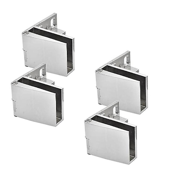 8-pack Glasdörrsgångjärn Glasskåpsdörrsgångjärn Glasvinskåpsgångjärn Glasmontergångjärn-l
