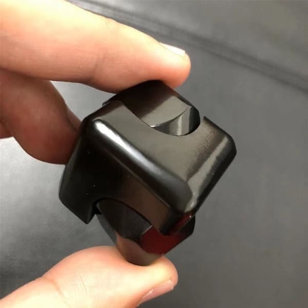 Spinner Cube Fingerlegetøj Stress Angstdæmpende Fingerspids Gyro Fidget Legetøj Børn Voksne Gave -ES Sort Sort—yux Black