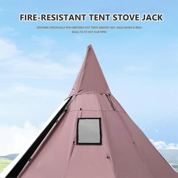 Tältkamin Jack Eldfast Rörventil Tillbehör Kompatibel Med Canvas Camping Bell Tält-1