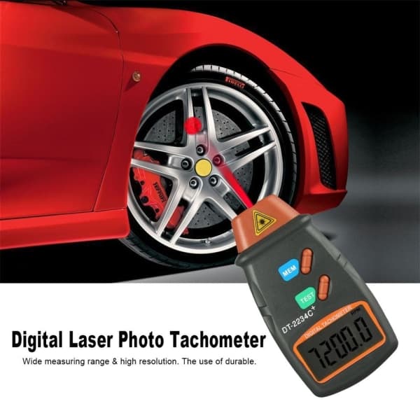 Laserfototakometer Lasertakometer Hastighetsmåler