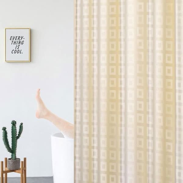 Vandtæt og skimmelresistent badeforhæng, 200x200cm