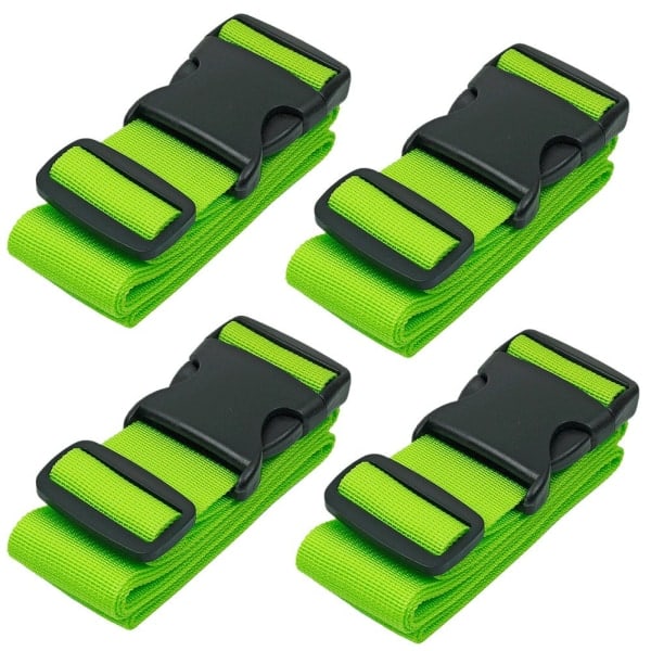 Resväskor Remmar för Resväskor Rem Resväskebälten, 4-pack, Grön