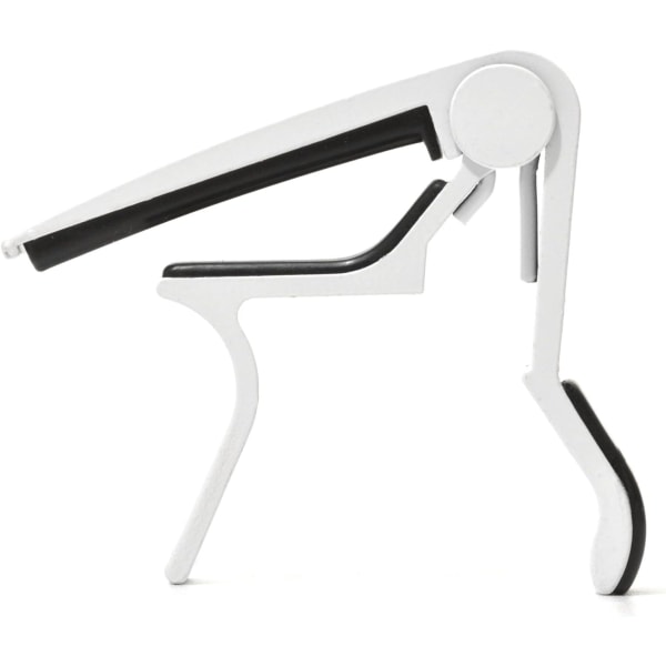 Capo ST White. Snabbfrigörande Trigger Action Gitarr Capo för Elgitarr, Akustisk Gitarr, Klassisk Gitarr, Spansk Gitarr, Ukulele, Banjo, etc.