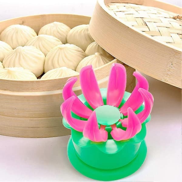 Baozi Maker, Bao Steamer Dumpling Maker Baozi Form Dampet Fylt Bolle Form Bakverk Pai Dampbolle Form-grønn