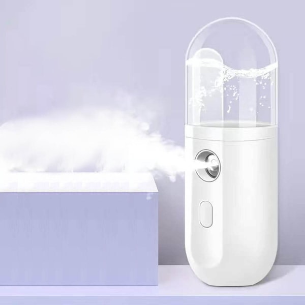 Facial Steamer Nano Spray Fuktighetskrem Ansiktsluftfukter Liten bærbar oppladbar skjønnhetsinstrument Kaldspraymaskin Ansiktsdamper