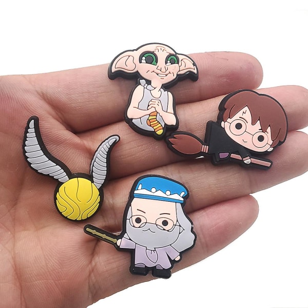17 stk Harry Potter sko charms for Croc clog sko dekorasjon for barn gutter jenter menn kvinner bursdagsgaver