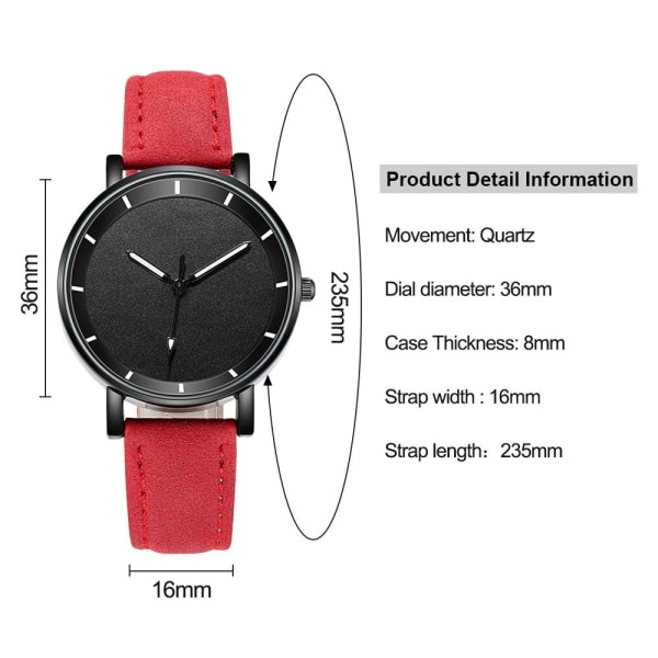 Ur Quartz Armbåndsur Sort sort
