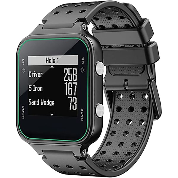 Watch Band Replacement Silicone Strap Wristband for Garmin Approach S20 Watch Bands with Tool Kits black
