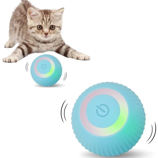 Sähköinen kissanlelu, interaktiivinen kissanlelu, kissapallo LED-valolla, U