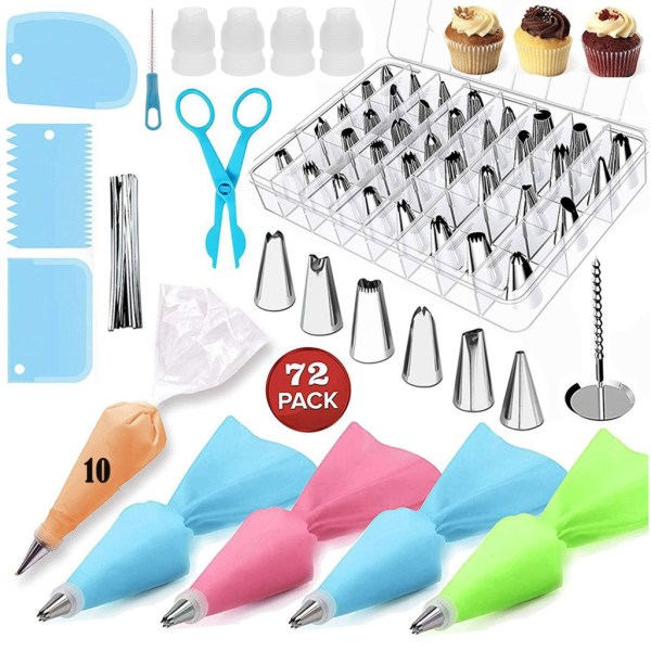 Kakedekoreringsverktøy for baking pipingposer tips cupcake-utstyr kakefondant