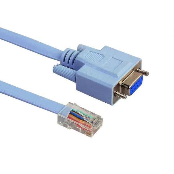 1,5m/59\"\" Db-9 til Rj45 konsollkabel Cisco enhetsadministrasjon seriell adapter