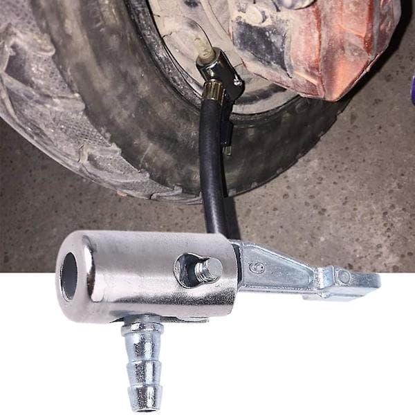 Auto 1/4 \" Slangekobling Luftchuck Messing Dekkpumpe Lås Luftkompressorkobling