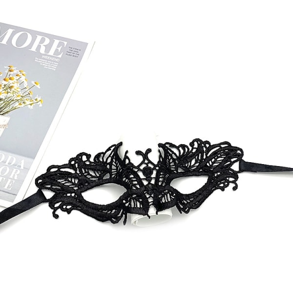 Maskeradspetsmask, ofullständig ögonmasktillbehör, jul, H