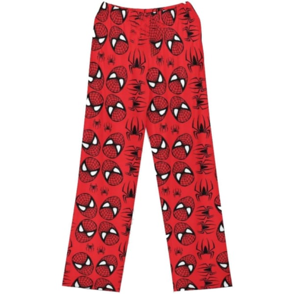 Hämähäkkimies puuvillaiset löysät pyjamahousut naiset pyjamat pitkät housut naiset miehet sarjakuva unihousut casual tytöt XXL