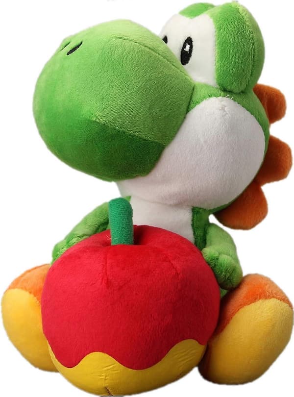 Yoshi med eple plysj 7''