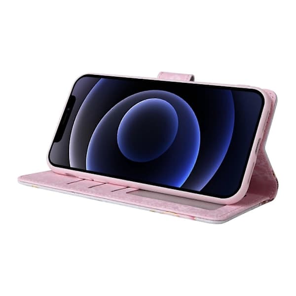 Bronzing Maleri RFID Læder Etui til iPhone 12 mini