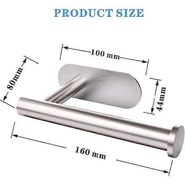Toiletpapirholder Selvklæbende - 3M Toiletpapirholder Rustfrit Stål