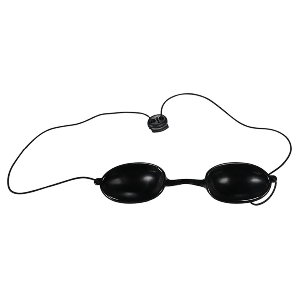 Fleksible Solarium Vernebriller Eyewear UV beskyttelsesbriller Bærbare svarte briller Vernebriller