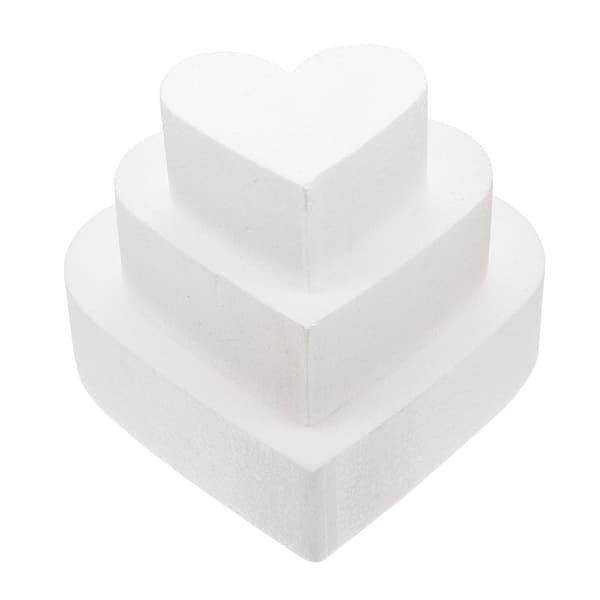 1 stk Bryllupskake Stativ Styrofoam Dummy Dummy Kake Praksis Hjerte Styrofoam Kake Gull Kake Stativ Skum Kake Former