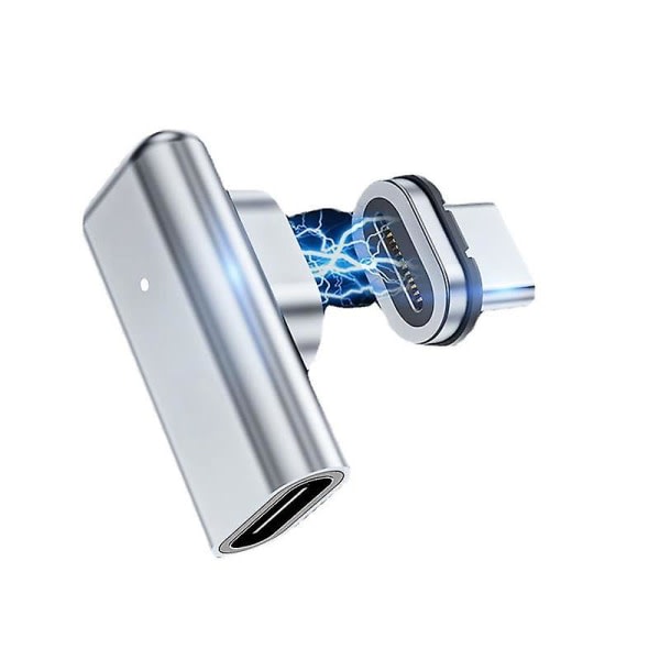 USB C Magnetisk Adapter 24pin Type C Stik 40gbp/s Pd 100w Hurtig Opladningskonverter Til 3