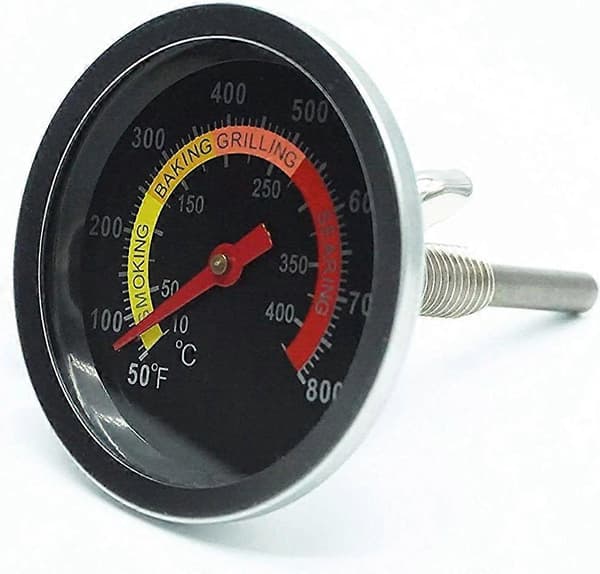 DIA 6 Centimeter Rustfritt Stål Røyker Grill BBQ Temperaturmåler Ovn BBQ Termometer Måler