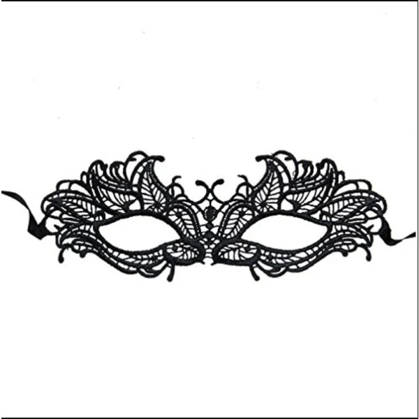 Maskeradeblondermaske, uferdig øyemasketilbehør, jul, H