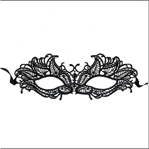 Maskeradspetsmask, ofullständig ögonmasktillbehör, jul, H