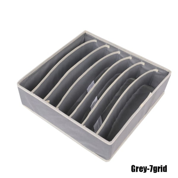 Underkläder Förvaringslåda Strumpor Förvaringsväska 7 grid(1PC)