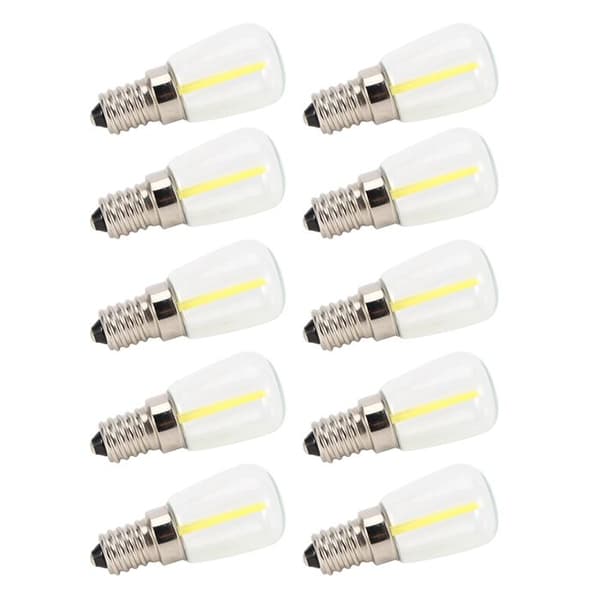 10 stk. Mini E14 Dimbar 1,5W AC 110V LED-pærer for lysekroner, vegglamper og hjemmebelysning