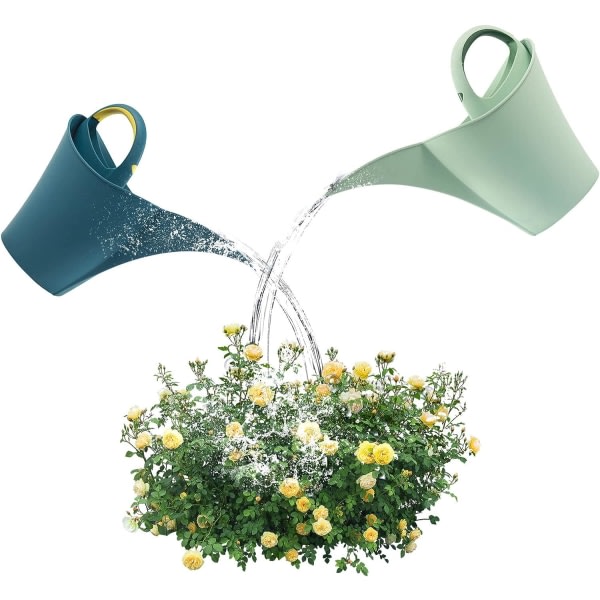 Langhåndtert vannkanne 2 liter volum planter Blomster vanningsverktøy Vannkrukke Moderne stil Mini plastsprinkler Slitesterk vannflaske