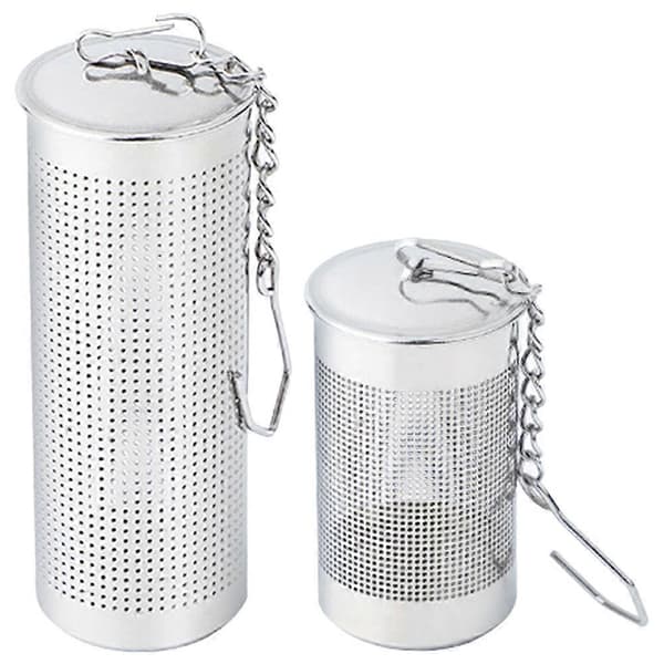 2 stk. tefiltre i rustfrit stål, metal te-infusere, tebrevsfilter, drikkevarefilter til te-rum