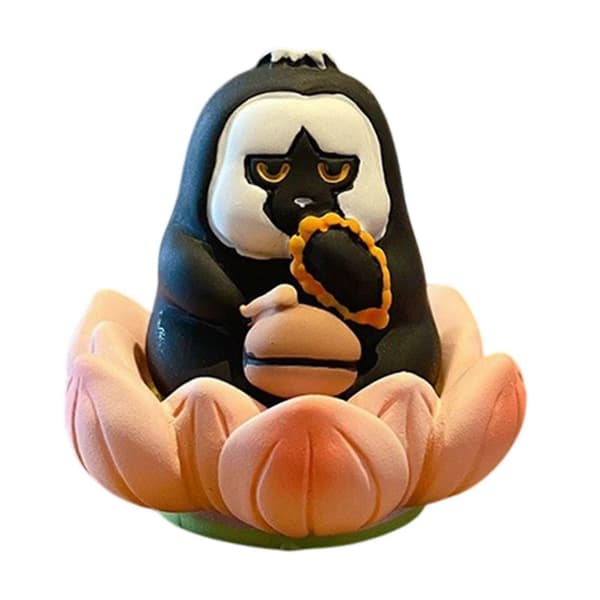 Mini dyrestatue harpiks bordpynt til kontorhylde stue odder