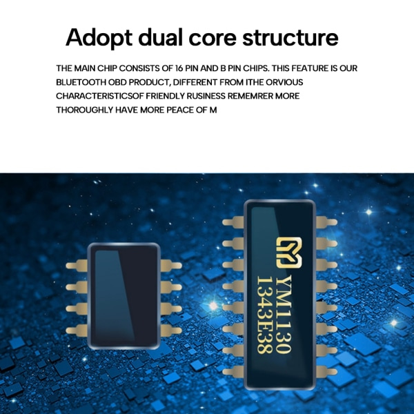 OBD2 Bluetooth-kompatibel diagnostisk scanners kode læser bil auto Odb2 OBD II diagnostisk scanningsværktøj til kontrolmotor