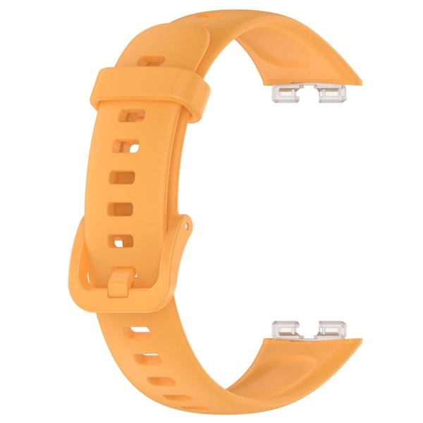 Huawei Band 8 silikoninen kellon ranneke, hengittävä pehmeä ranneke soljella Yellow Type F Huawei Band 8