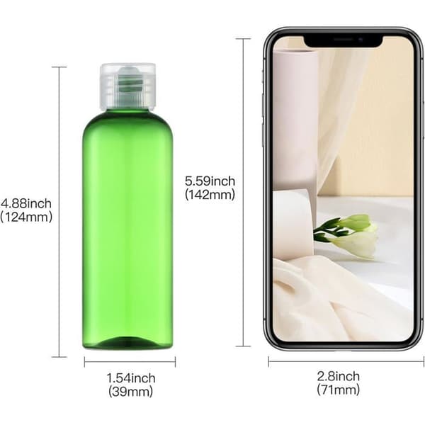100 ml vätskedispensrar (5-pack), kosmetiska reseflaskor, lämpliga för affärs- och fritidsresor.