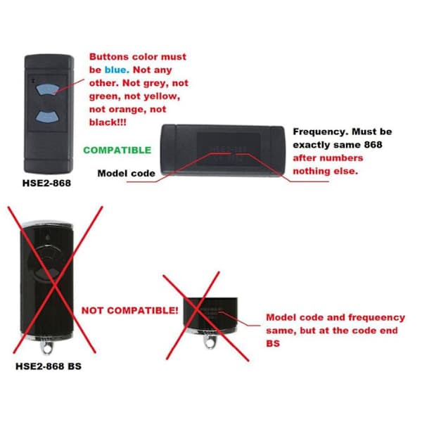 Til 868 Garage Gate Remote Duplicator Hsm2 Hsm4 868 Remote Garage Gate Control