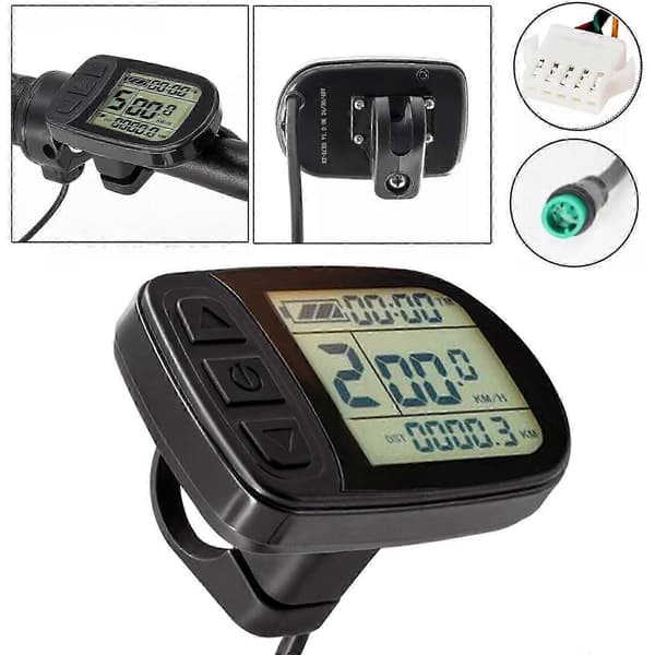 E-cykel KT LCD5 Display Kontrollpanel För 24/36/48V Elektrisk Cykelmotor Ny