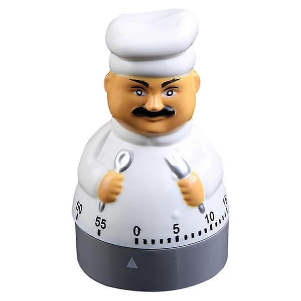 Egg Timer Korttidsvekkerklokke, 60 minutter Kjøkkentimer Matlaging Baking Mekanisk Nedtellingstid