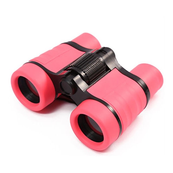 4x30 mm lekekikkert for barn Vanntett sammenleggbart lite teleskop Pink