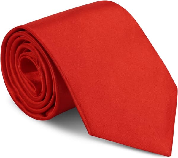 Herrebinder, Klassisk Herre Solid Satin Halsbind, Premium Ren Farve Halsbind med Flere Farver, Formelle Halsbind til Mænd Forretnings Bryllupsfest Arbejdsbind