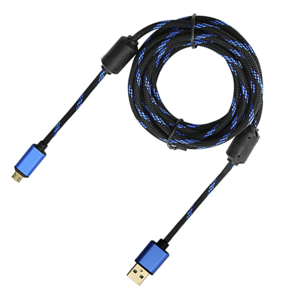3M Micro USB-laderkabel for ekstra lang for Play-ladingkabel for Xbox One-kontroller Power Charge Cor
