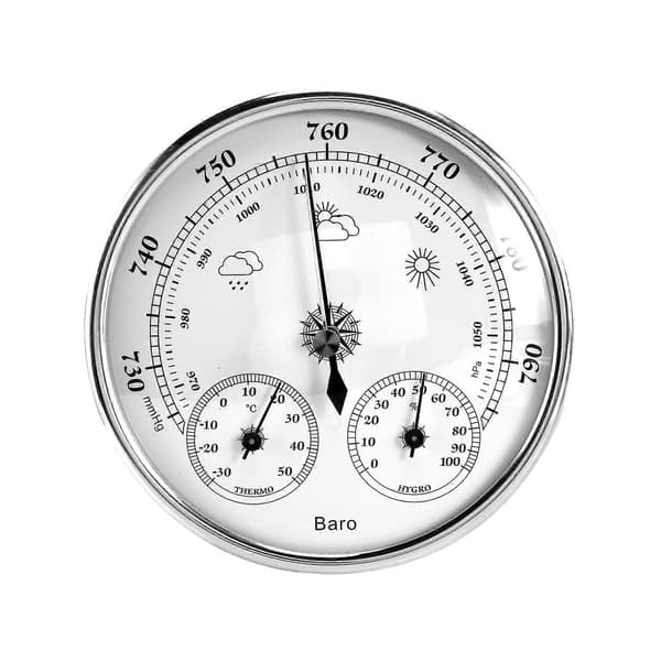Väggmonterad hushållstermometer hygrometer hög noggrannhet tryckmätare luftväderinstrument B