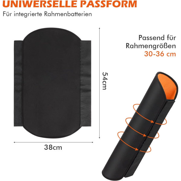 Sähköpyörän akun suojus 30-36cm