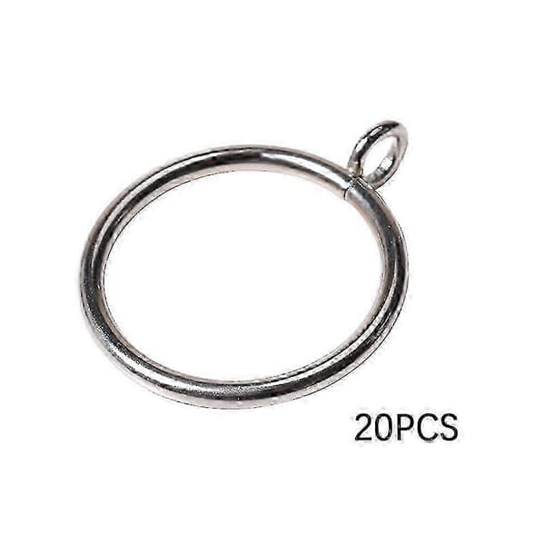 38mm Gardinringar i Metall med Ögla för Köket och Sovrummet 20pcs Silver