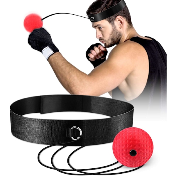 Upgraded Boxing Reflex Ball, Boxing Training Ball, Mma Speed Training Suitable for Adult/Kids Best Boxing Equipment for Training