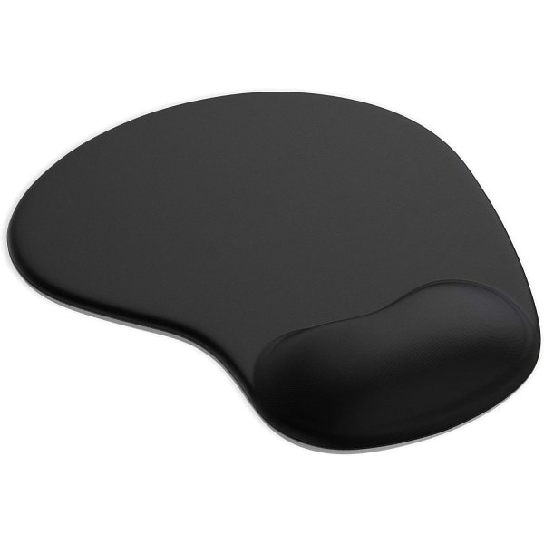 Musematte med gelpute - Musematte håndleddsstøtte black